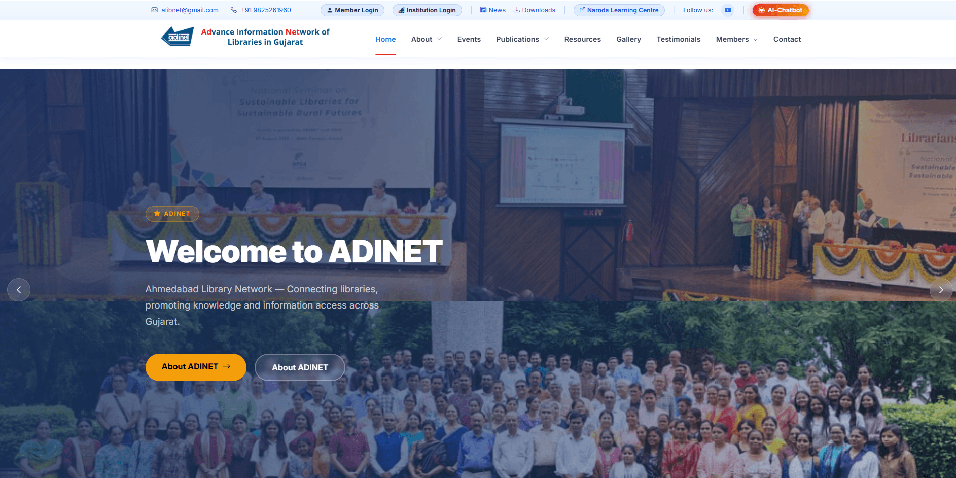 ADINET Website Launch